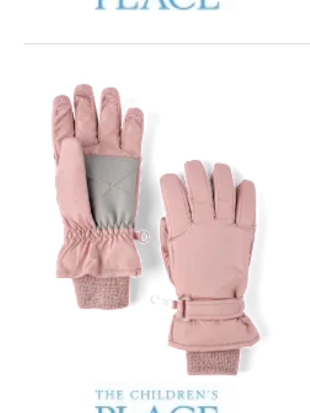 The Children's Place Pink Kids Winter Gloves